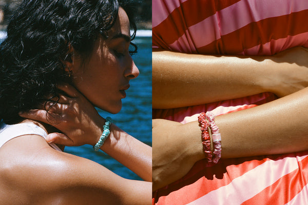 High Tide Skinny Scrunchies with Complimentary Pouch